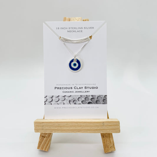 Greek eye necklace