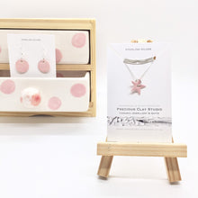 Load image into Gallery viewer, Star Necklace, Pink- 18 Inch Sterling Silver
