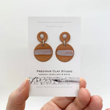 Load image into Gallery viewer, Terracotta Stud Drop - Silver Plated
