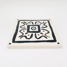 Load image into Gallery viewer, Gift Set - Earrings &amp; Coaster (Black Stripe)
